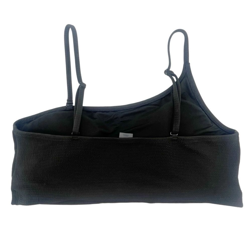 Old Navy Pucker Convertible One Strap Bandeau Bikini Two Piece Black Size XL/XXL - Picture 6 of 14